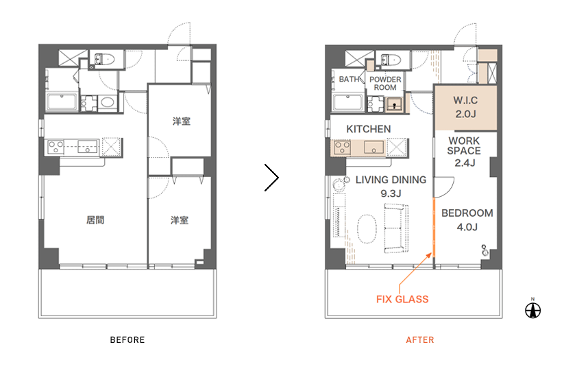 img_rp 250 Heya-salon| 間取り|東京都リノベーションをリーズナブルに|nu【エヌユー】|東京都