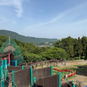 公園と放水