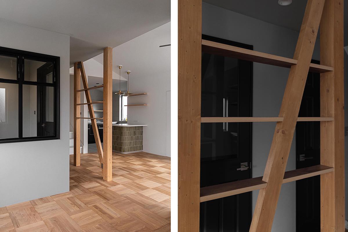 木造戸建の魅せる構造柱